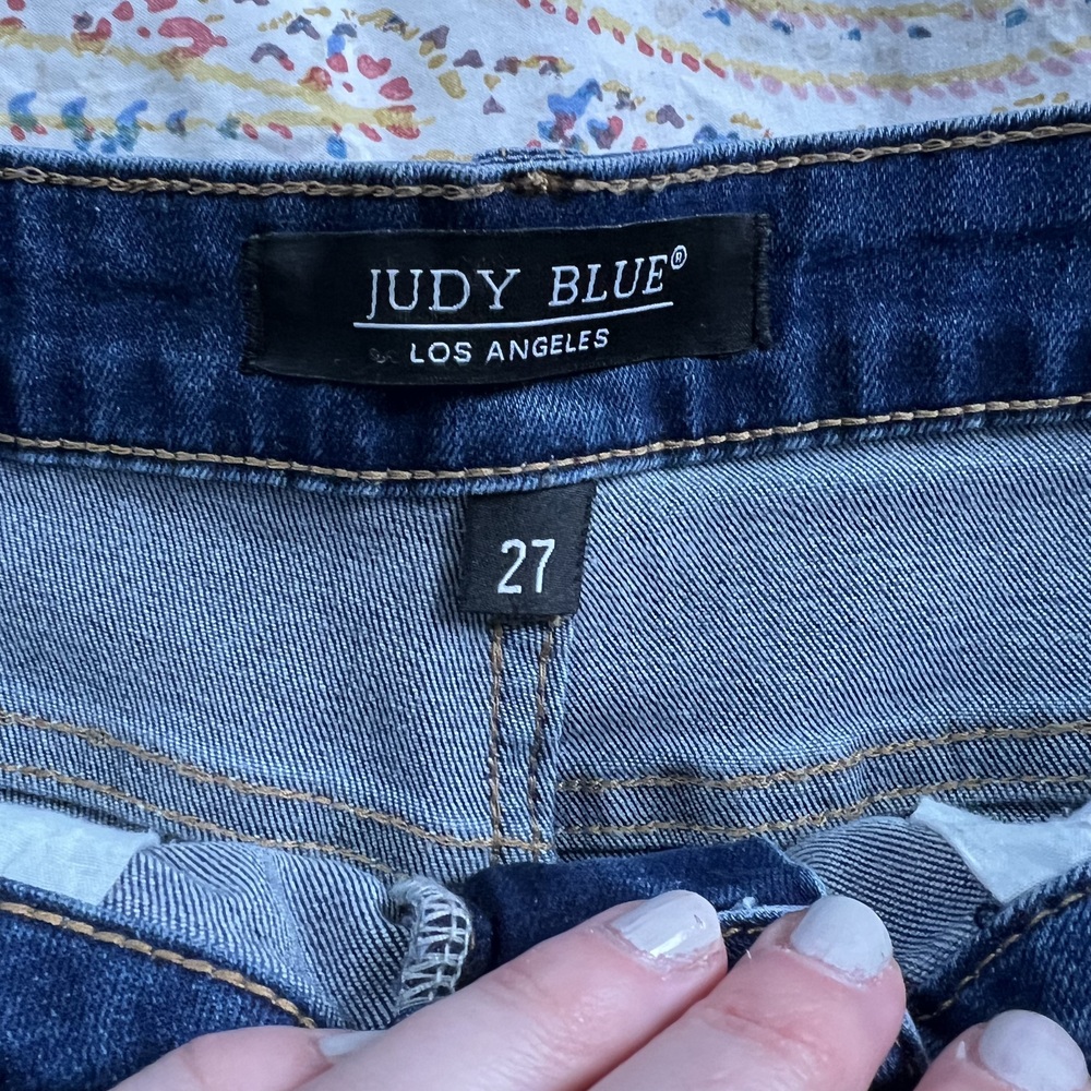 EUC Judy Blue denim cuffed shorts - Picture 5 of 6